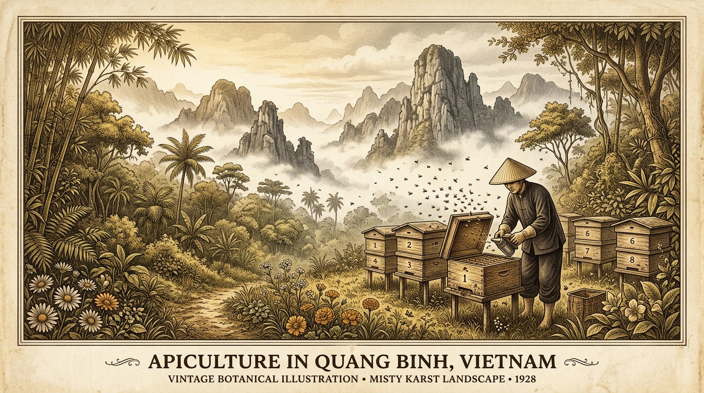 Người thợ nuôi ong tại bìa rừng Quảng Bình